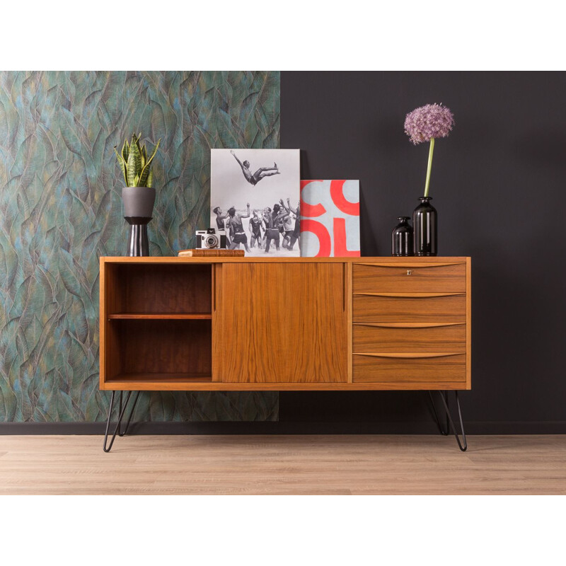 Vintage scandinavian sideboard in walnut 1950