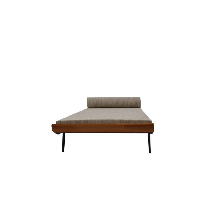 Cleopatra daybed in teak and fabric, Dick CORDEMEIJER - 1960s