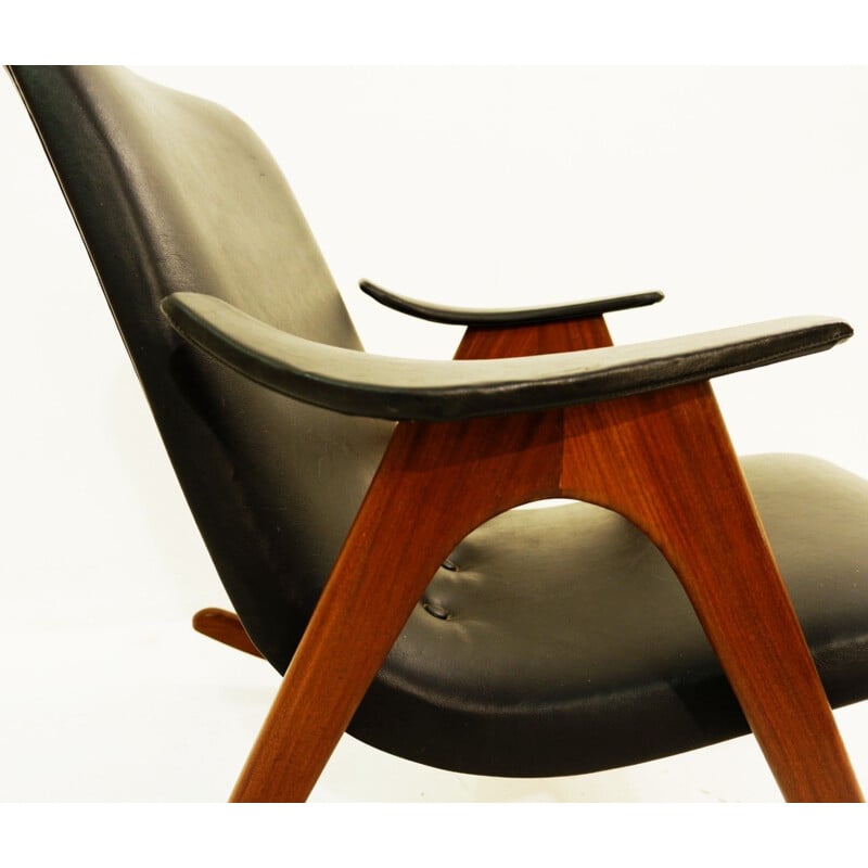 Vintage rocking chair by Louis Van Teeffelen for Webe 1960s