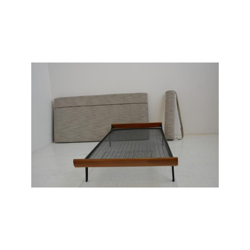 Cleopatra daybed in teak and fabric, Dick CORDEMEIJER - 1960s