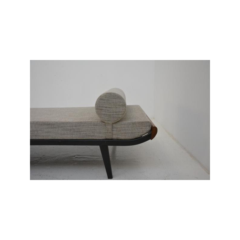 Cleopatra daybed in teak and fabric, Dick CORDEMEIJER - 1960s