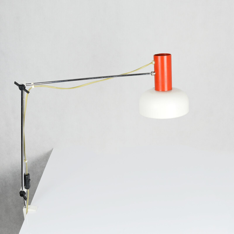 Vintage drawing lamp by J. Hurka, Napako Czechoslovakia, 1960s