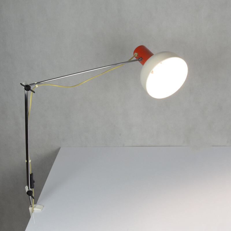 Vintage drawing lamp by J. Hurka, Napako Czechoslovakia, 1960s