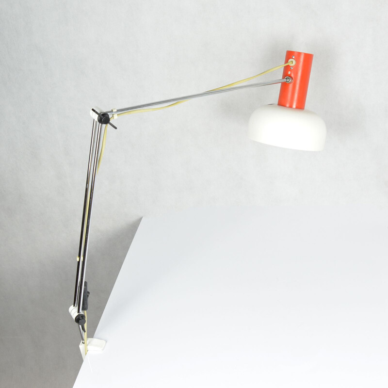 Vintage drawing lamp by J. Hurka, Napako Czechoslovakia, 1960s