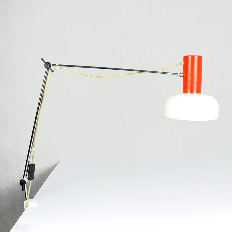 Vintage drawing lamp by J. Hurka, Napako Czechoslovakia, 1960s