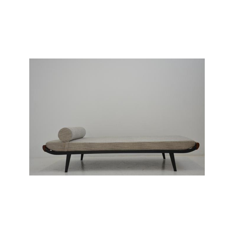 Cleopatra daybed in teak and fabric, Dick CORDEMEIJER - 1960s