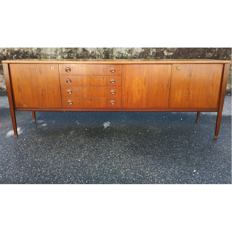 Vintage sideboard in teak Scandinavian 1960s 