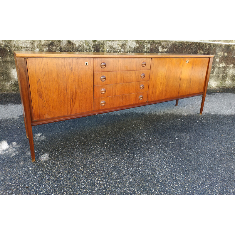 Vintage sideboard in teak Scandinavian 1960s 