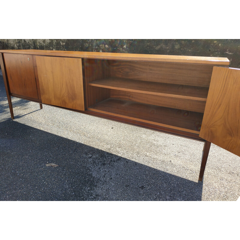 Vintage sideboard in teak Scandinavian 1960s 