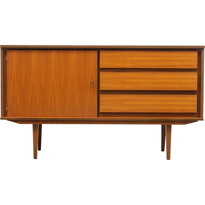 Vintage small restored sideboard in walnut 1960