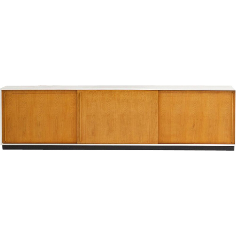 Vintage sideboard in light wood 1960