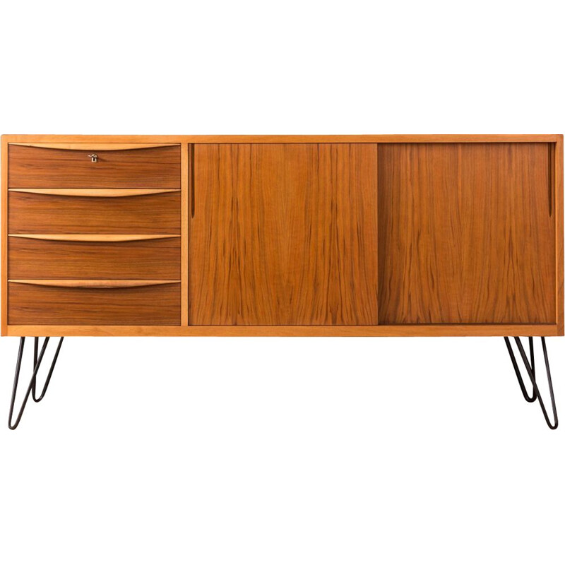 Vintage scandinavian sideboard in walnut 1950