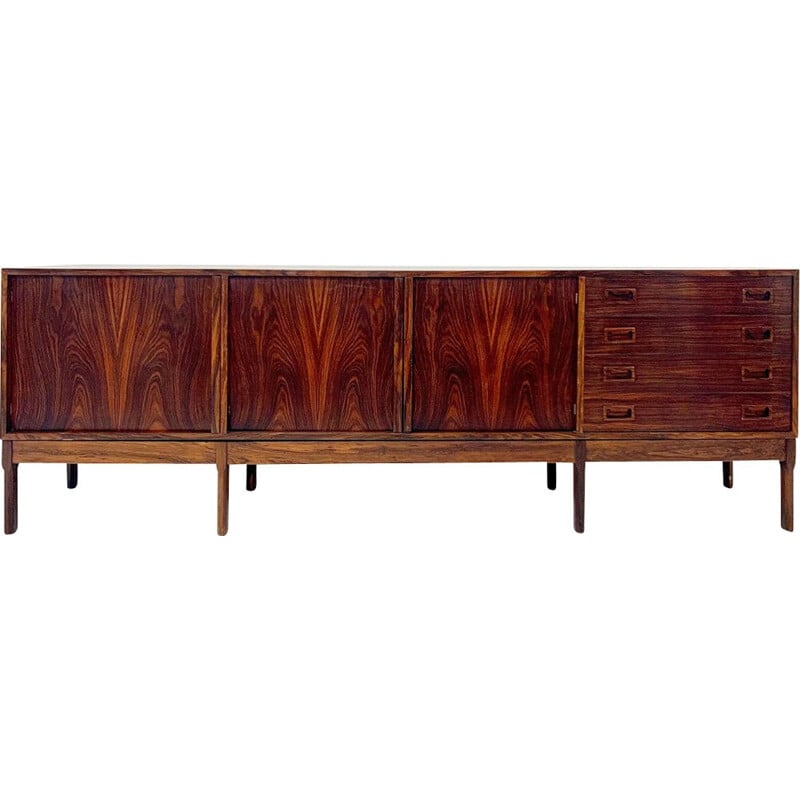 Italian vintage rosewood highboard 1960