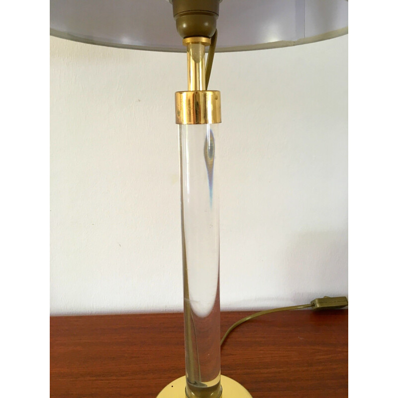 Pair of vintage lamps in plexiglas 1970s