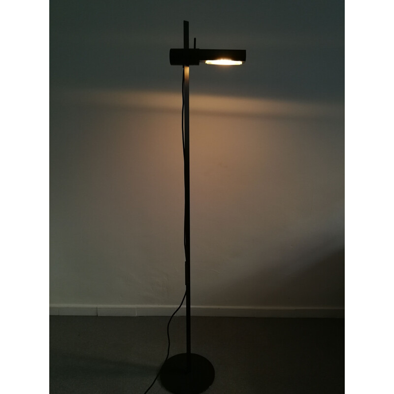 Vintage Caltha florrlamp for Luci in black metal 1980