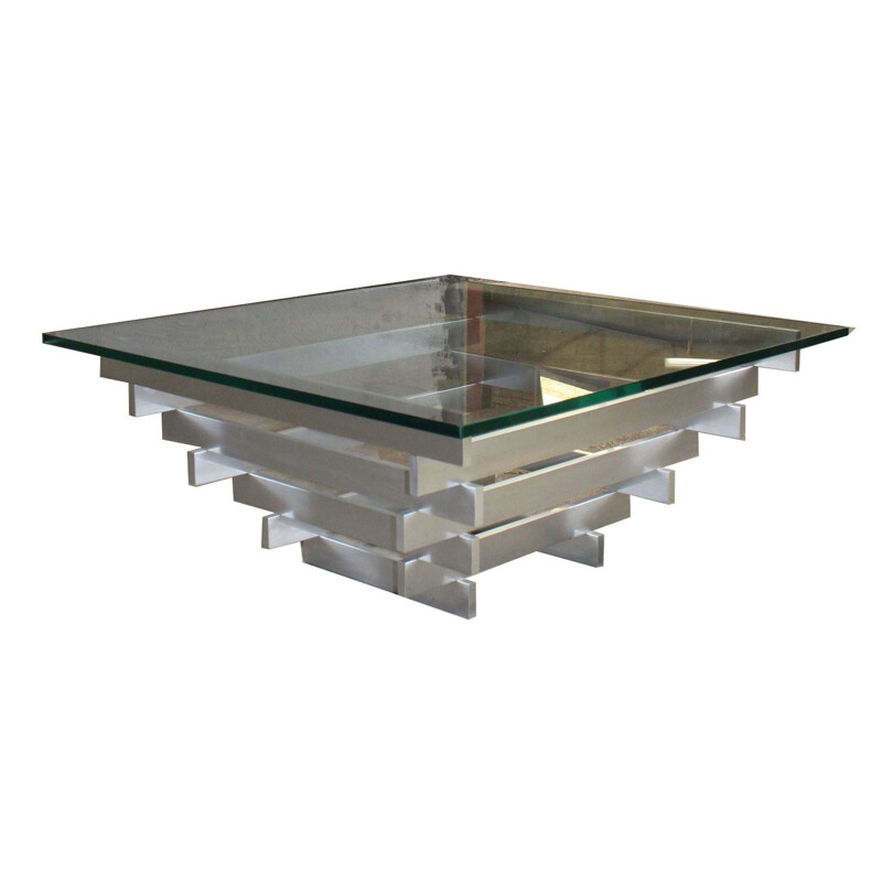 David Hicks vintage aluminium kinetic coffee table