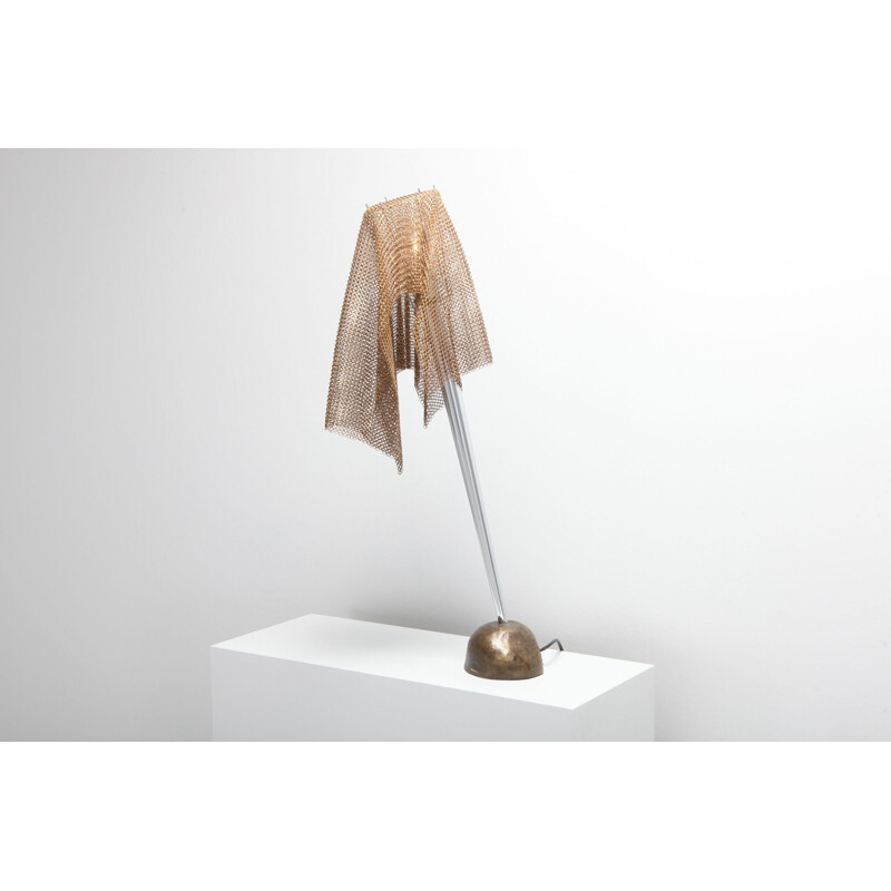 Lampe de table vintage Cotte de Mailles par Toni Cordero pour Artemide