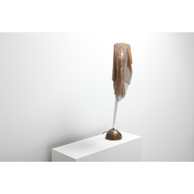Lampe de table vintage Cotte de Mailles par Toni Cordero pour Artemide