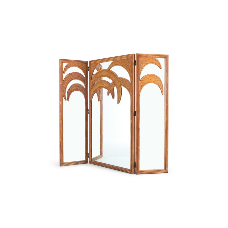 Vintage screen & room divider Vivai del Sud Tropicalist 1970s