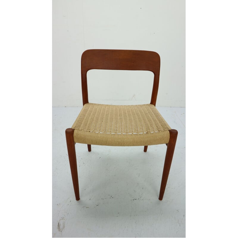 Set of 4 vintage Dining Chairs by Niels Otto Møller, Model 75, Denmark