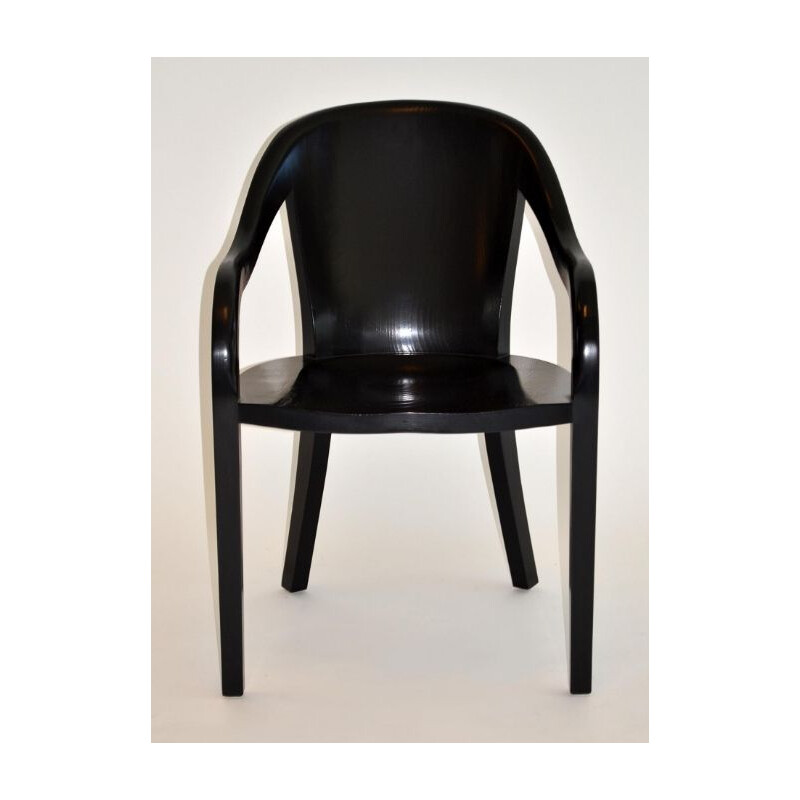Suite de 4 chaises vintage pour Brickel Associates en frêne 1970