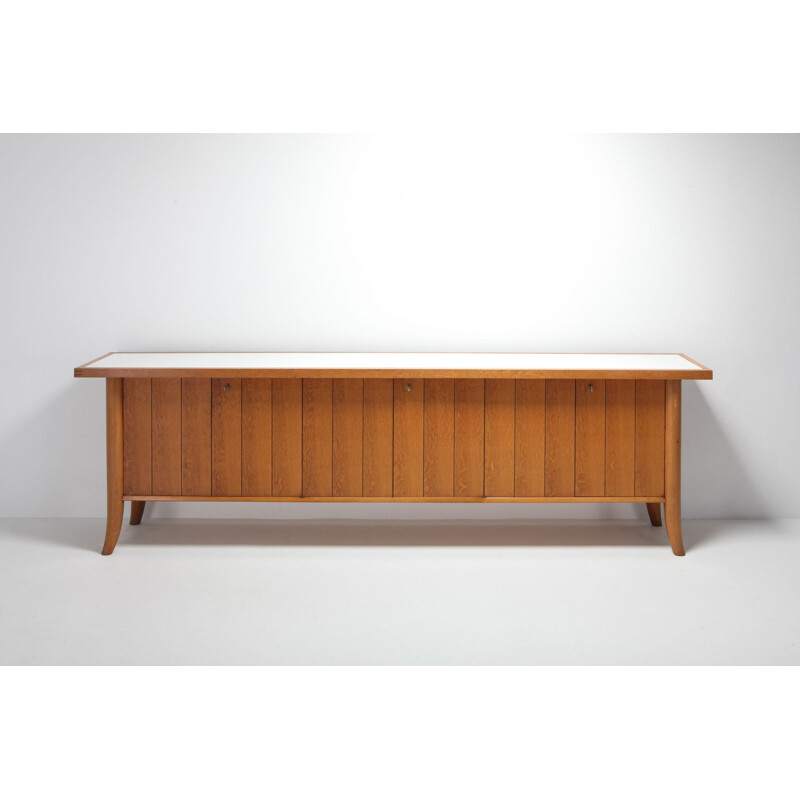 Vintage Robsjohn Gibbings Japanese oak credenza