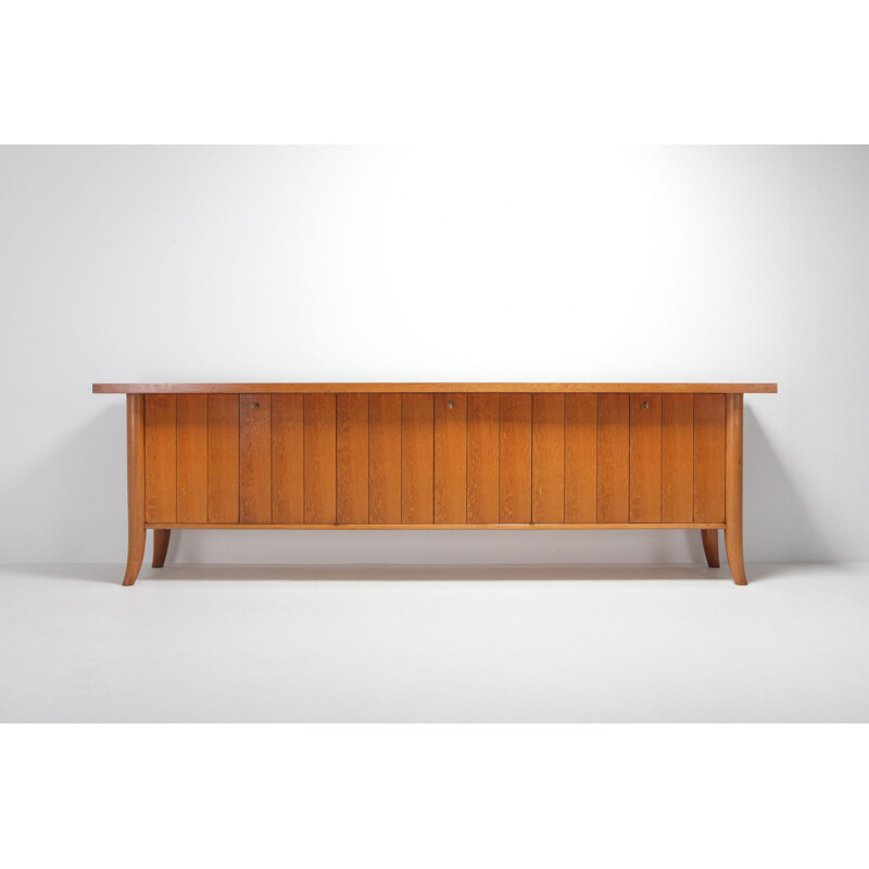 Vintage Robsjohn Gibbings Japanese oak credenza