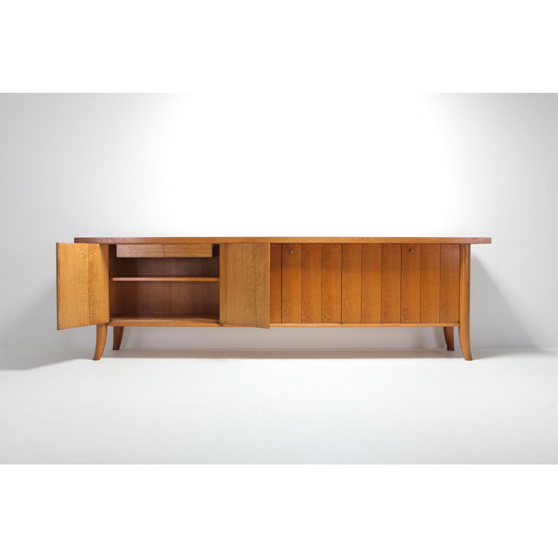 Vintage Robsjohn Gibbings Japanese oak credenza