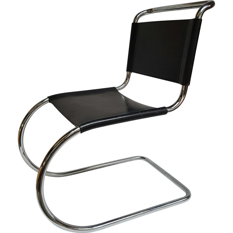 Chair in chrome and leather, Ludwig MIES VAN DER ROHE - 1950s