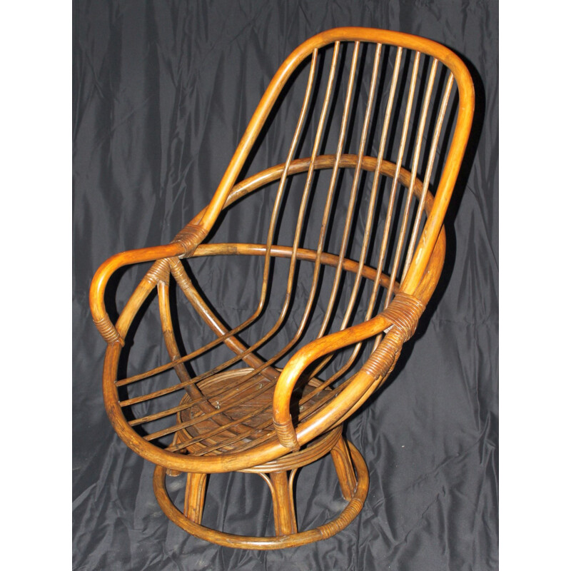 Vintage bamboo chair