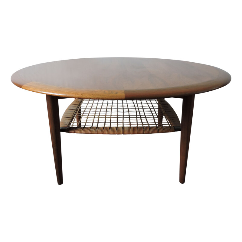 Vintage coffee table in solid teak by Johannes Andersen for Cfc Silkeborg, 1960
