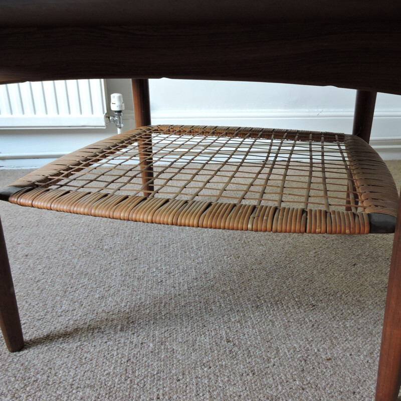 Vintage coffee table in solid teak by Johannes Andersen for Cfc Silkeborg, 1960