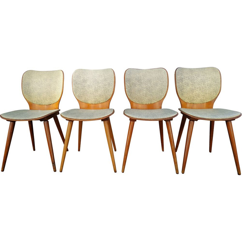 Set of 4 vintage chairs Baumann by Max Bill 1950s