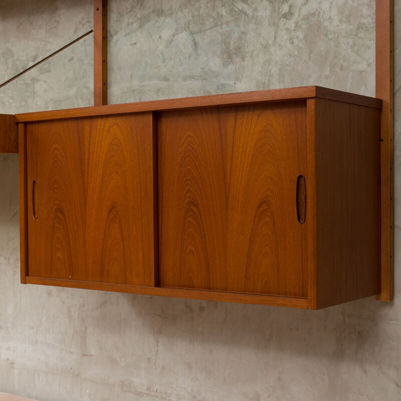 Vintage wall unit with desk and 2 cabinets by Poul Cadovius,1960