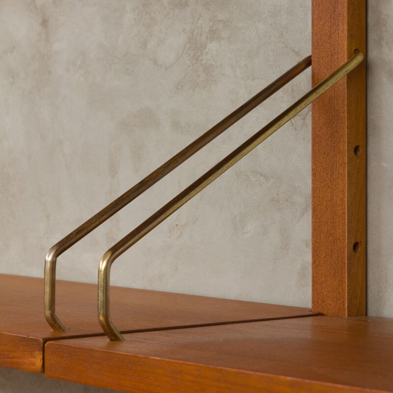 Vintage wall unit with desk and 2 cabinets by Poul Cadovius,1960