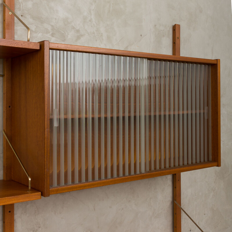 Vintage wall unit with desk and 2 cabinets by Poul Cadovius,1960