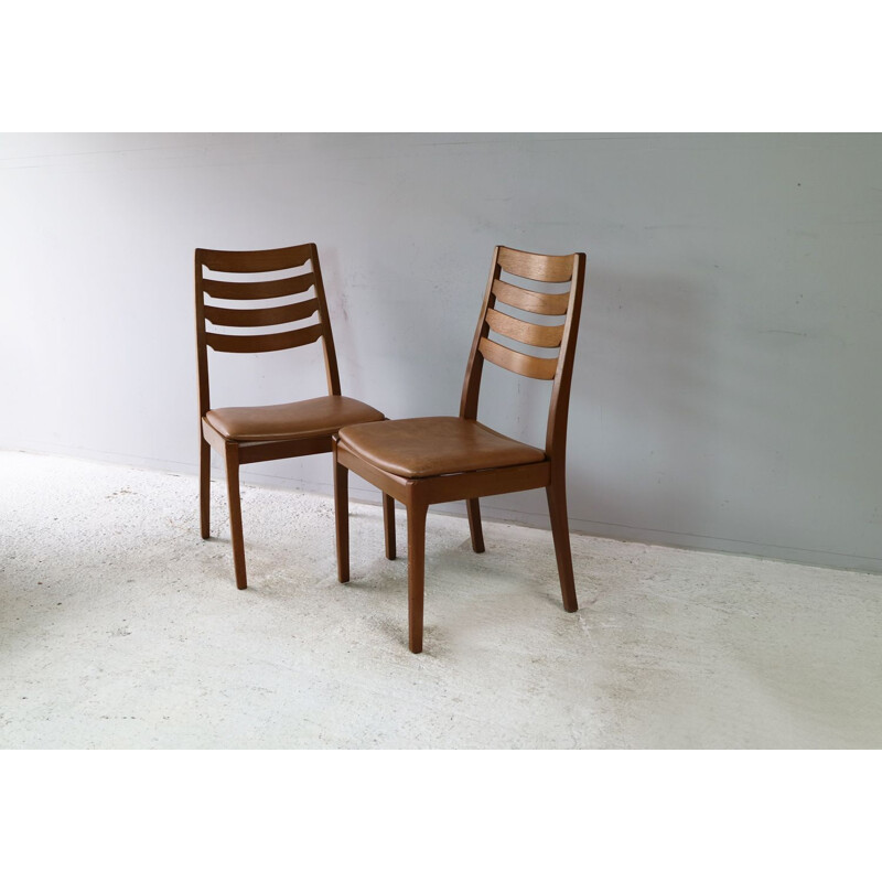6 vintage dining chairs by Nathan, 1970