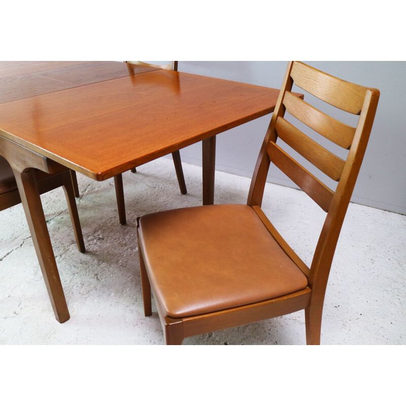 6 vintage dining chairs by Nathan, 1970