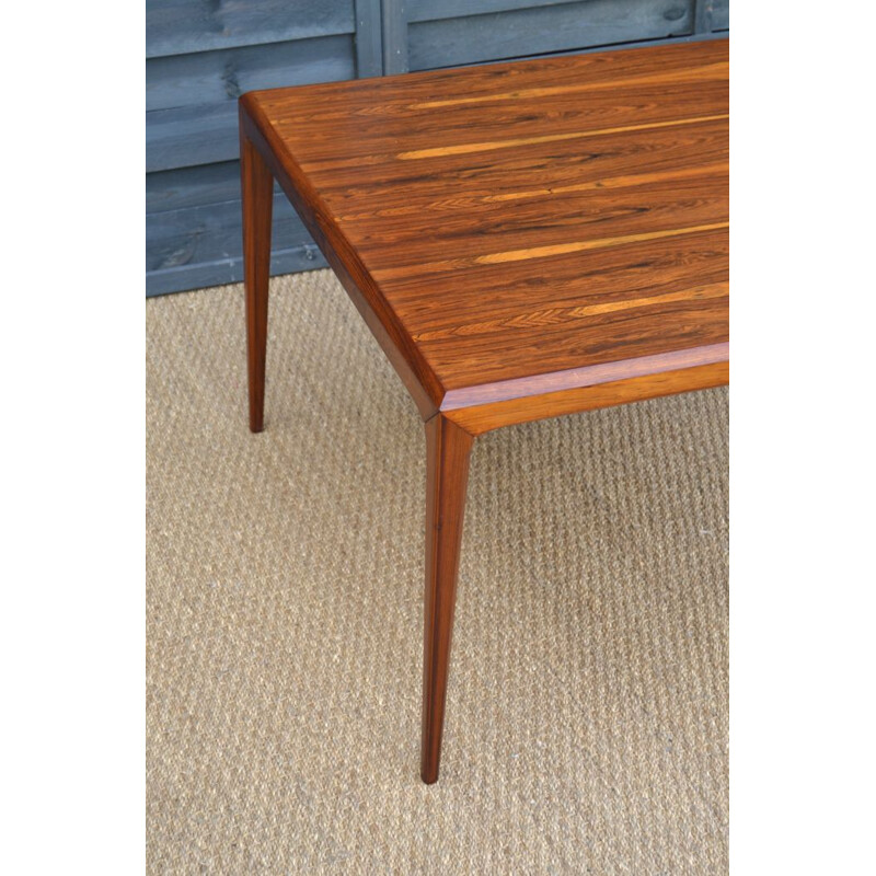 Vintage coffee table for CFC Silkeborg in rosewood 1960