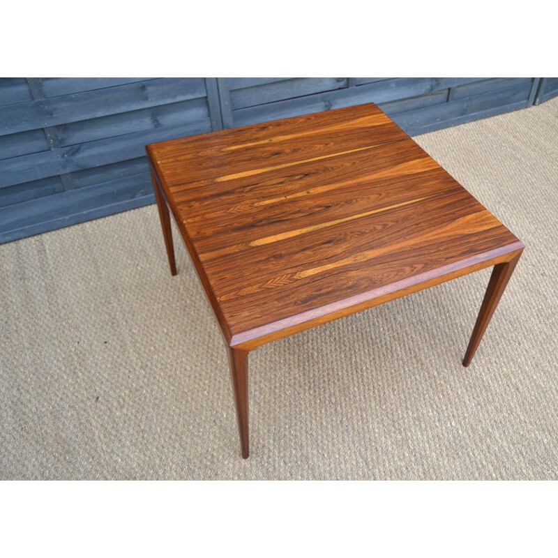 Vintage coffee table for CFC Silkeborg in rosewood 1960