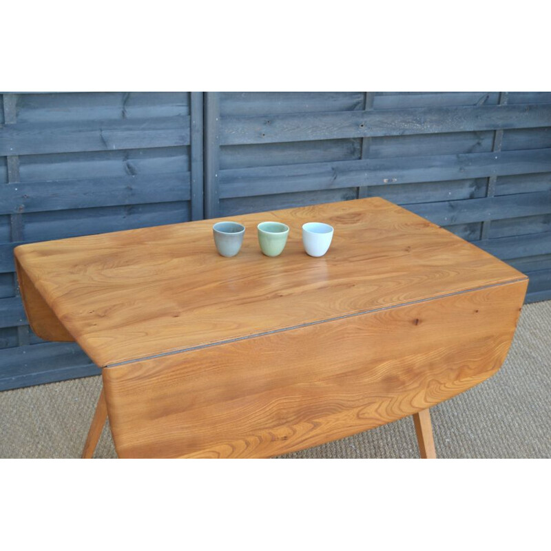 Vintage table for Ercol in elm and beech 1950