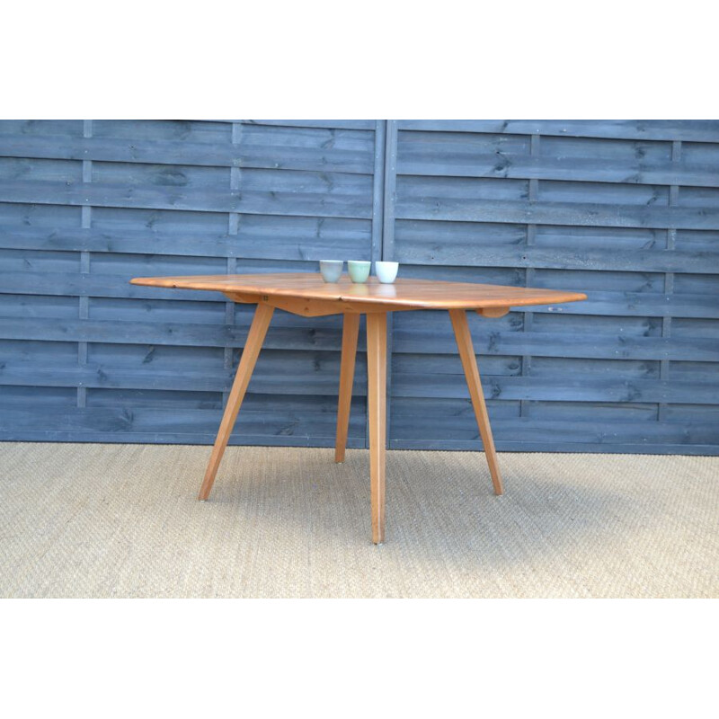Vintage table for Ercol in elm and beech 1950