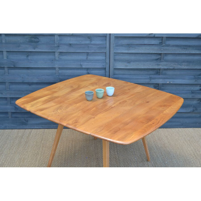 Vintage table for Ercol in elm and beech 1950