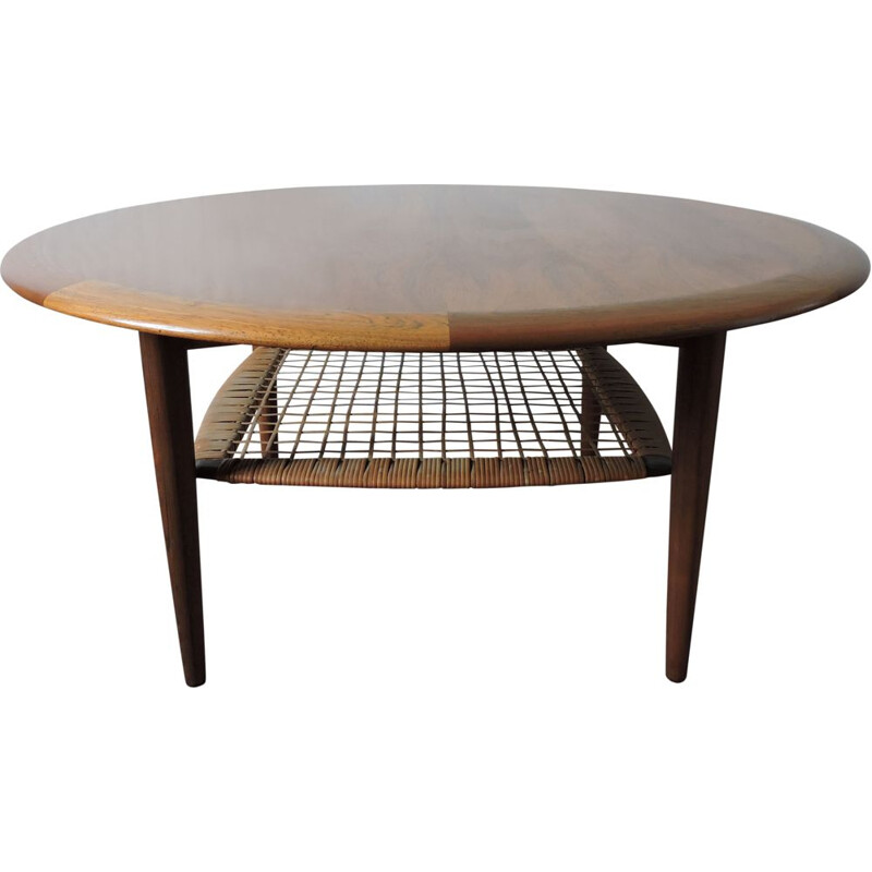 Vintage coffee table in solid teak by Johannes Andersen for Cfc Silkeborg, 1960
