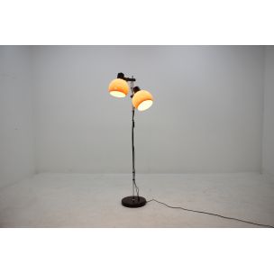 Vintage black floorlamp in iron and plastic 1960