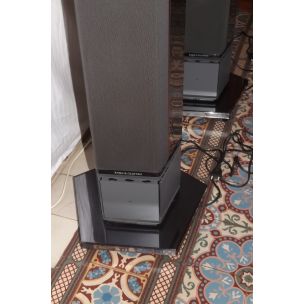 Pair of vintage speakers column bang and olufsen beolab type 6631, 1988 