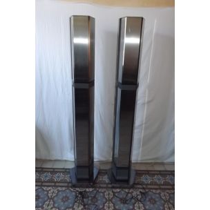 Pair of vintage speakers column bang and olufsen beolab type 6631, 1988 