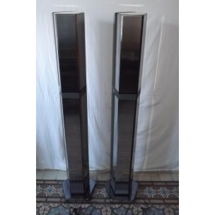 Pair of vintage speakers column bang and olufsen beolab type 6631, 1988 