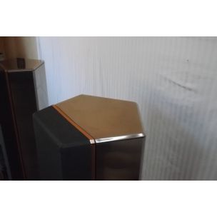 Pair of vintage speakers column bang and olufsen beolab type 6631, 1988 