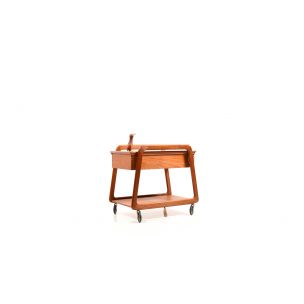 Vintage sewing table in teak Denmark 1960s